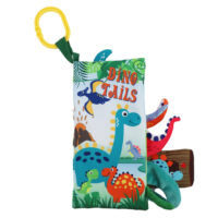 Tails Cloth Book Dino with Teether