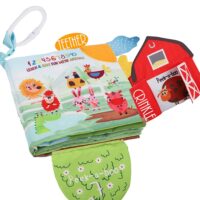 Cloth Book Farm & Jungle with Teether