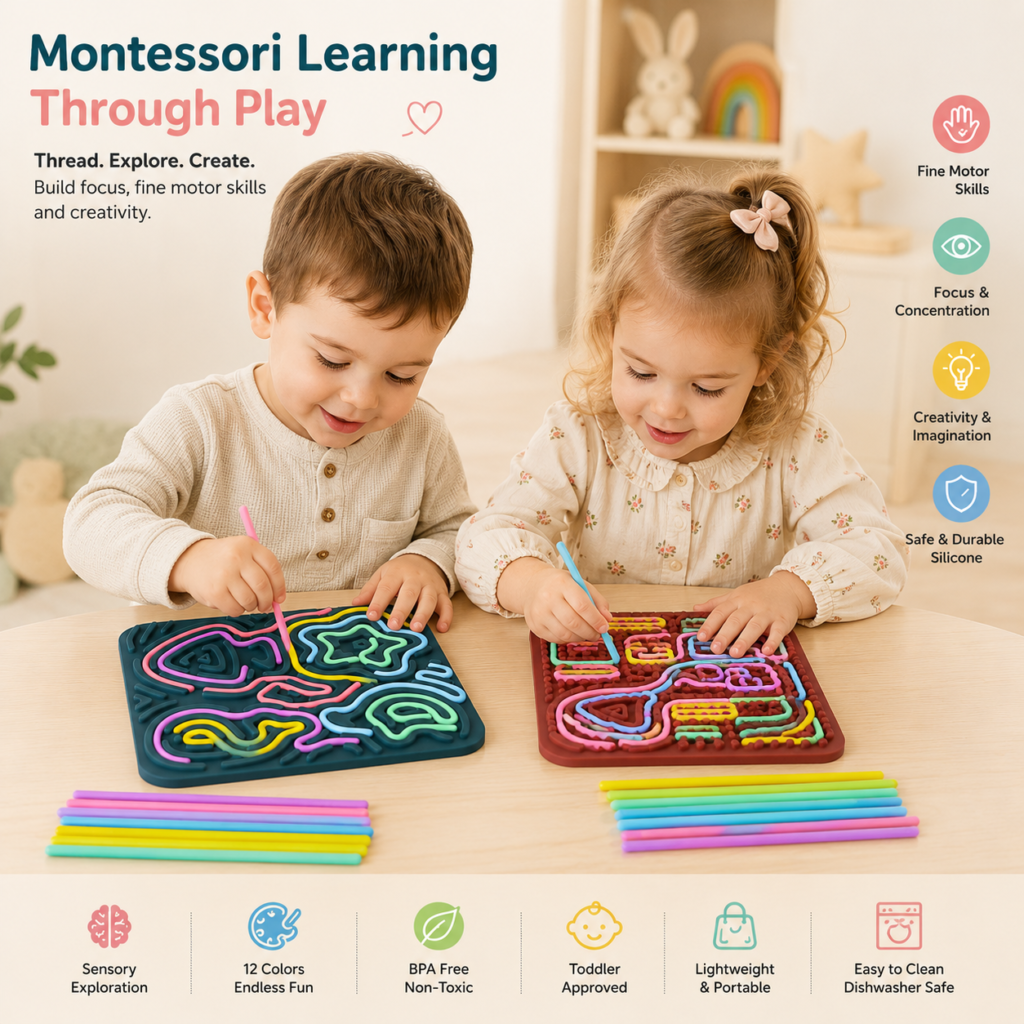 Montessori toys learning educational sensory developmental silicone toys for babies & toddlers