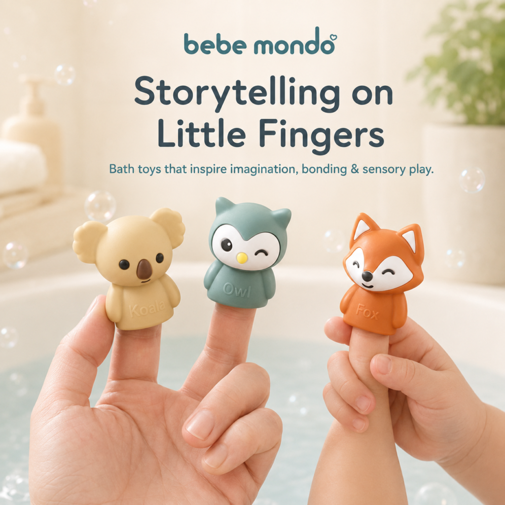 fingers puppet toys silicone for babies and toddlers owl fox nad koala 1-2-3 years old toys