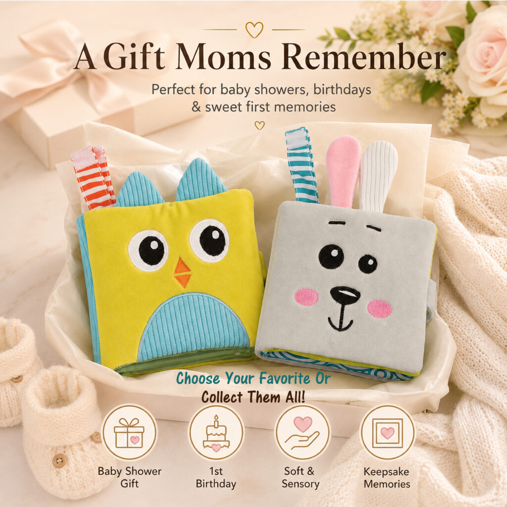 baby shower gifts crinkle bunny books rabbit chicken toys fam and jungle